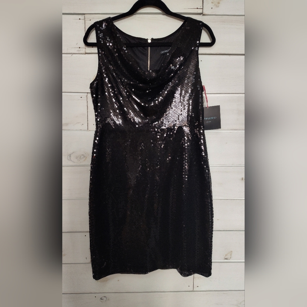 Cynthia Rowley Black Sequin Dress